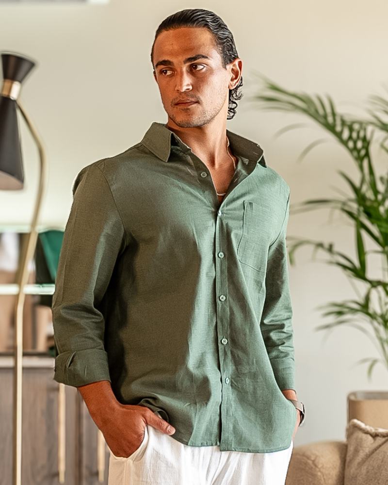 Camisa de lino Massimo