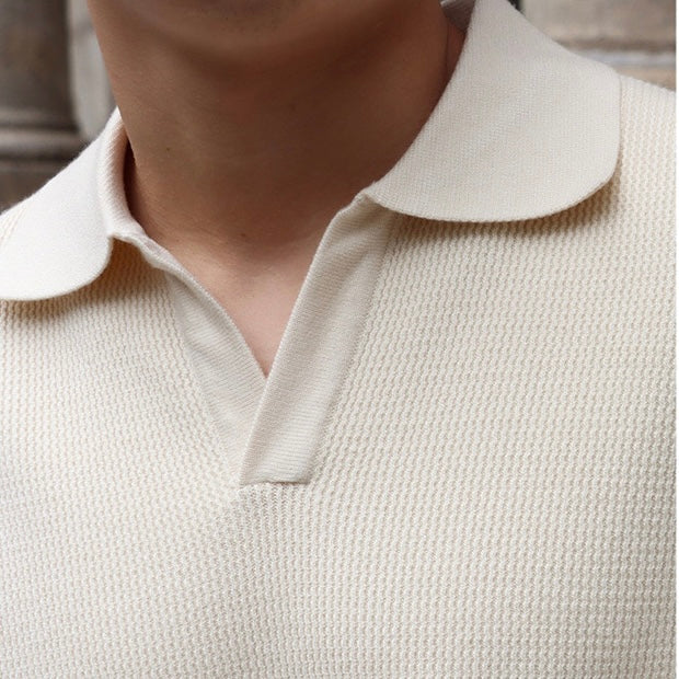 Polo blanco largo