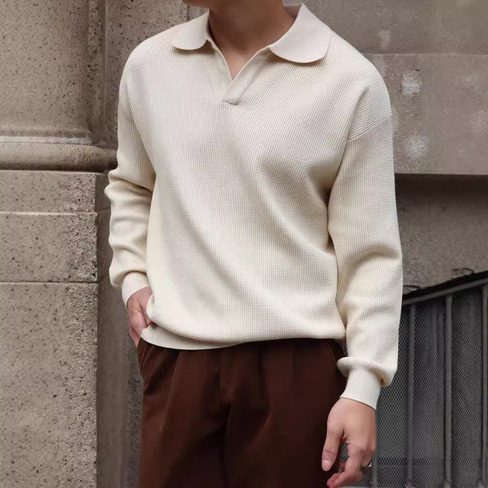 Polo blanco largo